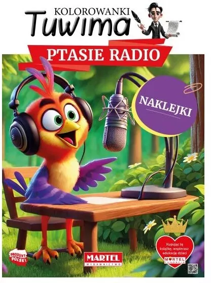 Kolorowanki Tuwima. Ptasie radio z naklejkami - tantis.pl