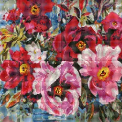 Diamentowa mozaika - Wiosenna piękność 40x40cm