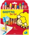 Kredki grube 12 kolorów Bebe GIOTTO - tantis.pl