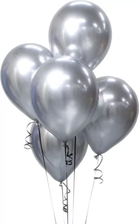 Balony Beauty&Charm platynowe srebrne 30cm - tantis.pl