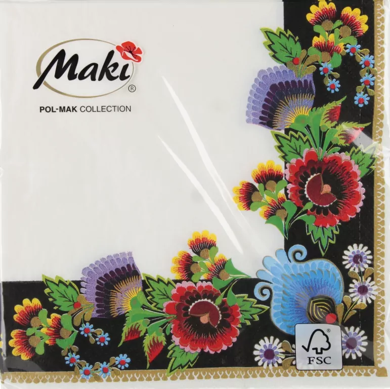 SERWETKA PAP 3W 330X330 LOWICZ BIA/KOL PM OP20S - tantis.pl