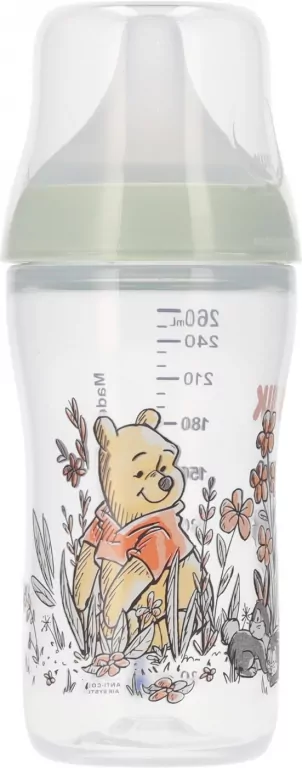 NUK. Perfect Match. Butelka z silikonowym smoczkiem. 260 ml. Kubuś - tantis.pl