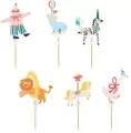 Dekoracje do muffinek Cyrk 9-11,5cm mix - tantis.pl