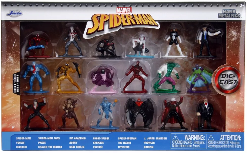 Jada Spider-Man Metal figurki 18 pak 4cm - tantis.pl