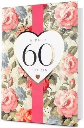 Karnet B6 Urodziny 60 - tantis.pl