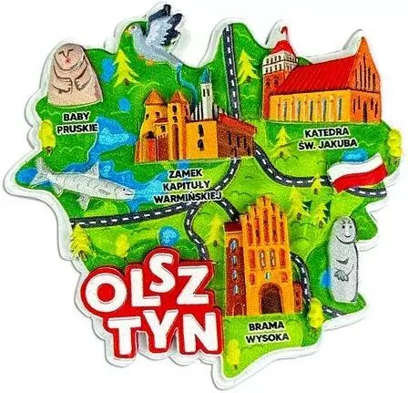 Magnes I love Poland Olsztyn ILP-MAG-C-MAZ-47 - tantis.pl