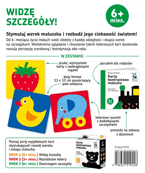 Karty kontrastowe malucha. Kapitan Nauka - tantis.pl