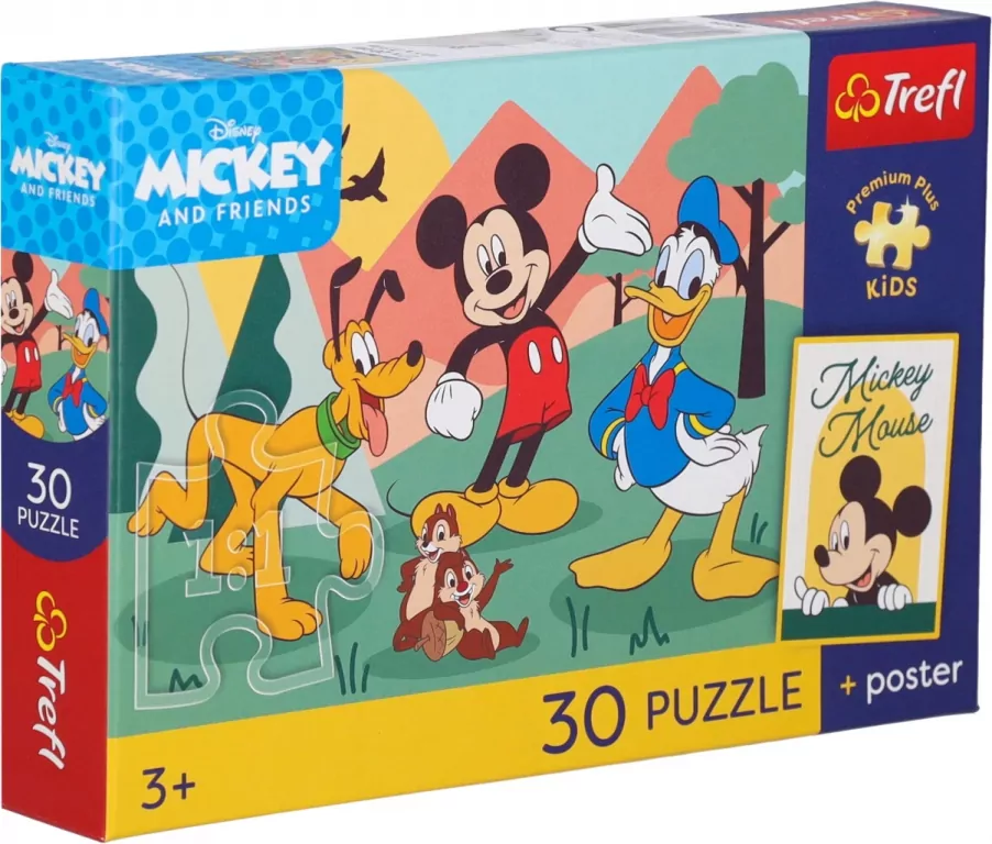 Puzzle 30 Bajkowe chwile + unikalny plakat TREFL - tantis.pl