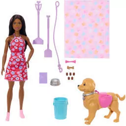 Barbie Spacer z pieskiem czyścioszkiem - tantis.pl