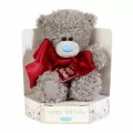 Miś - Happy Birthday z kokardą 18cm - tantis.pl