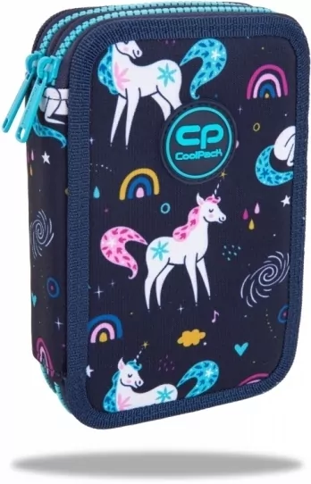 Piórnik podwójny z wyposażeniem Coolpack Jumper 2 Mrs Unicorn - tantis.pl