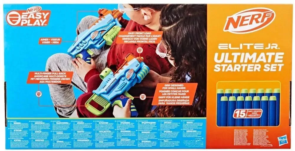 Hasbro. Wyrzutnia Nerf Elite Junior Ultimate Starter Set - tantis.pl