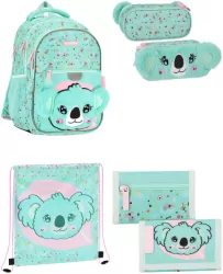 Pakiet Koala pluszowy: Plecak / piórnik saszetka / worek na buty / GRATIS portfel