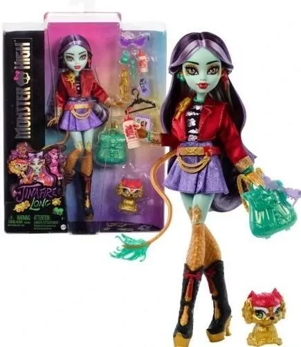 Monster High. Lalka Jinafire Long + zwierzątko - tantis.pl