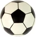 Piłka gumowa biało-czarna 23cm - tantis.pl