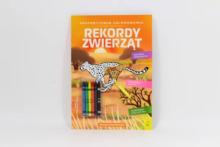Rekordy zwierząt. Fantastyczne kolorowanki - tantis.pl