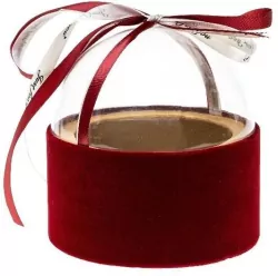 Pudełko Flower Box z kokardą czerwony ROZETTE