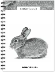 Szkicownik B5/60K gładki na spirali. Królik