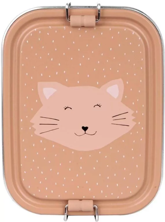 Lunch box metalowy mały Kot - tantis.pl