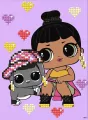 Diamentowa mozaika - LOL Honey Bun 15x20cm - tantis.pl