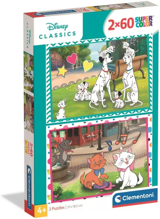 Puzzle 2x60 Disney Classics - tantis.pl