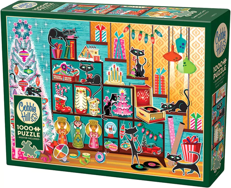 Puzzle 1000 Święta oczami kota G3 - tantis.pl