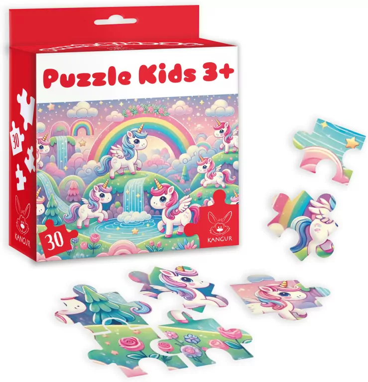 Puzzle 30 Kids Jednorożce 3+ - tantis.pl