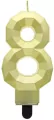 Świeczka Cyfra 8 Diament 7.6cm - tantis.pl