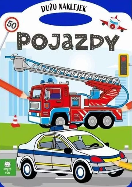 Pojazdy. Teczka z naklejkami - tantis.pl