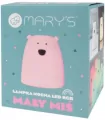 Lampka nocna LED RGB Miś mały różowy - tantis.pl