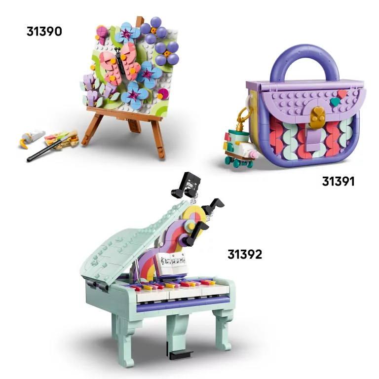 LEGO® Flakon perfum z kwiatową ozdobą 31383 - tantis.pl
