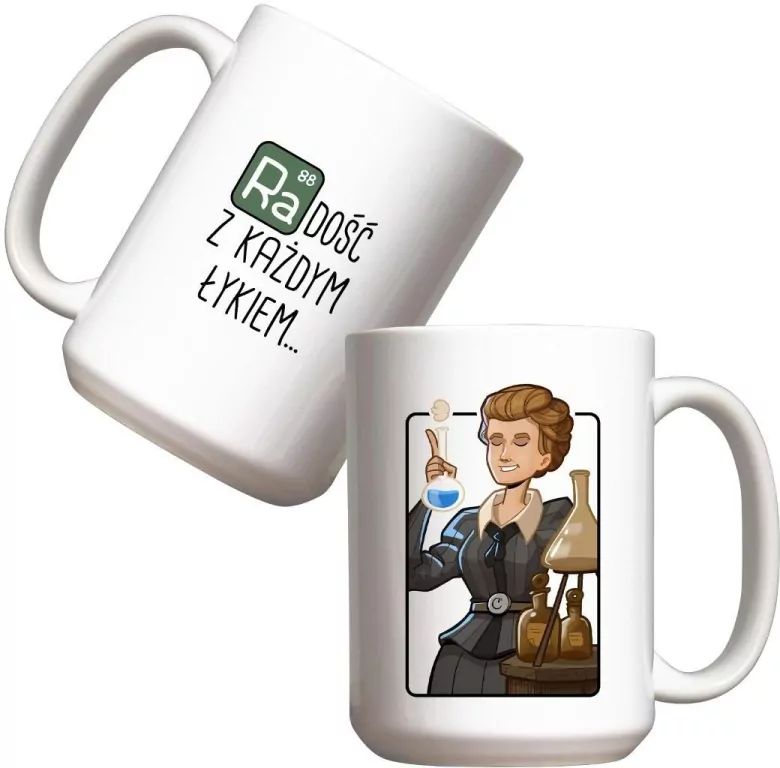 Kubek. Maria Skłodowska-Curie 440ml - tantis.pl