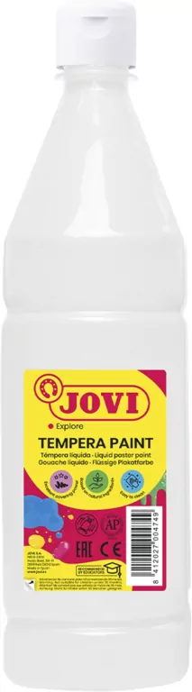 Farba plakatowa JOVI 1000ml biała - tantis.pl