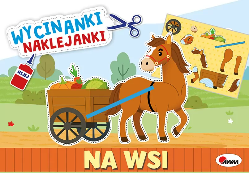 Na wsi. Wycinanki naklejanki - tantis.pl