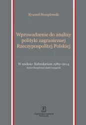 Wprowadzenie do analizy polityki zagranicznej Rzeczypospolitej Polskiej