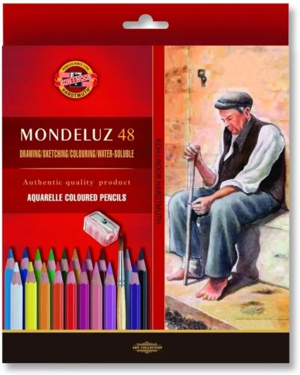 Kredki Mondeluz 48 kolorów + pędzel - tantis.pl