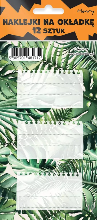 Naklejki na zeszyty - Monstera - tantis.pl