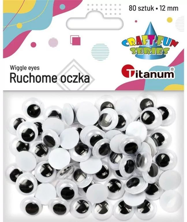 Oczy bez kleju i rzęs 18mm 80szt - tantis.pl