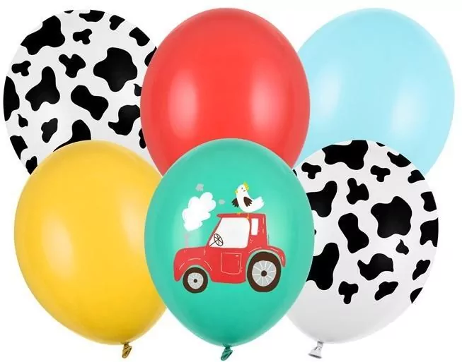 Balony Farma 30cm 6szt - tantis.pl