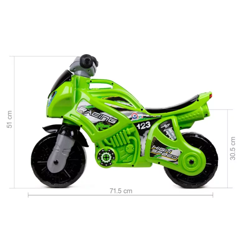 Motocykl zielony - tantis.pl