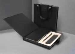 Długopis + notes Premium czarny
