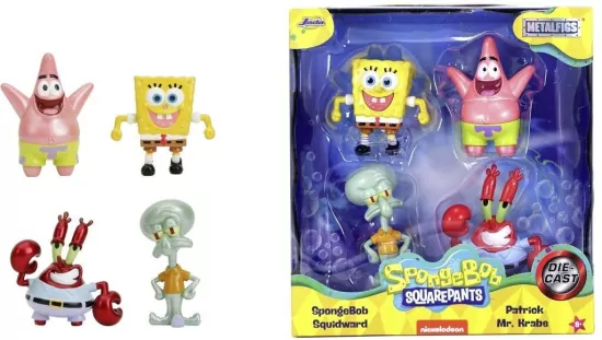 Jada SpongeBob Metal fig 4-pak 6,5cm