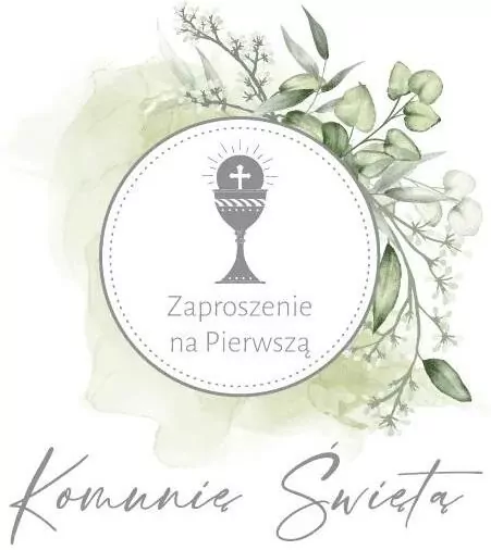 Zaproszenie Komunia - tantis.pl