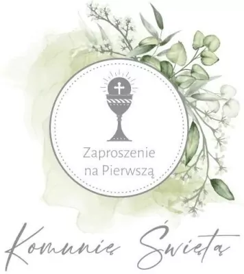 Zaproszenie Komunia