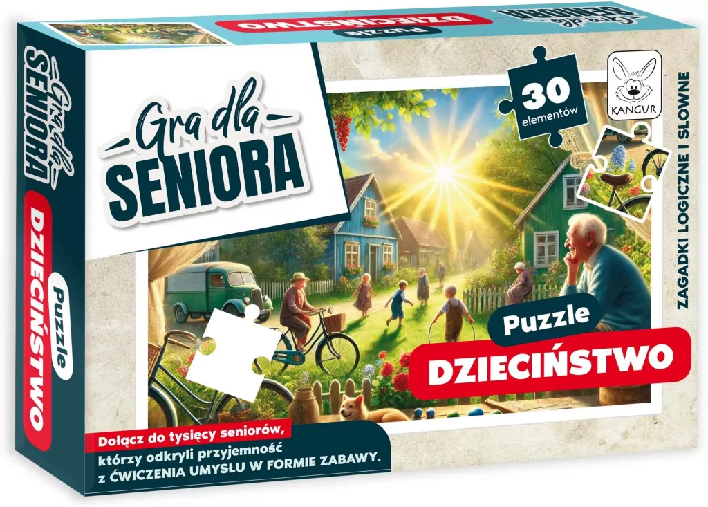 Gra dla Seniora. Puzzle Dzieciństwo - tantis.pl