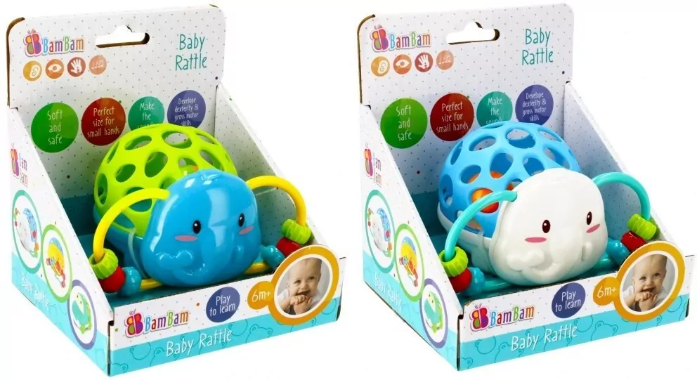Bam bam. Miękka grzechotka, Słoń - tantis.pl