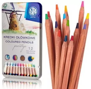 Kredki ołówkowe prestige. 12 kolorów - tantis.pl