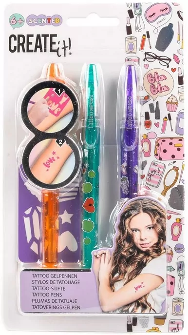 Pisak do robienia tatuażu 3 szt. CREATE IT! MIX - tantis.pl