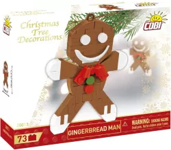 Dekoracja choinkowa z klocków - Piernikowy Ludzik