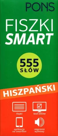 Fiszki Smart 555 słów. Hiszpański - tantis.pl